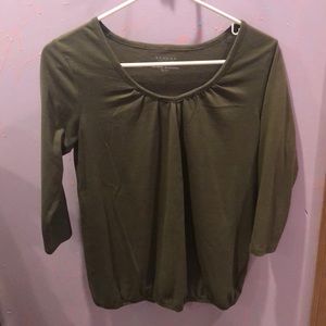 Green blouse